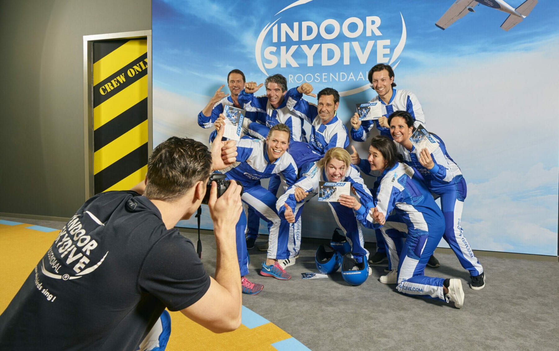 Bedrijfsuitjes Grote groepen - Indoor Skydive Roosendaal